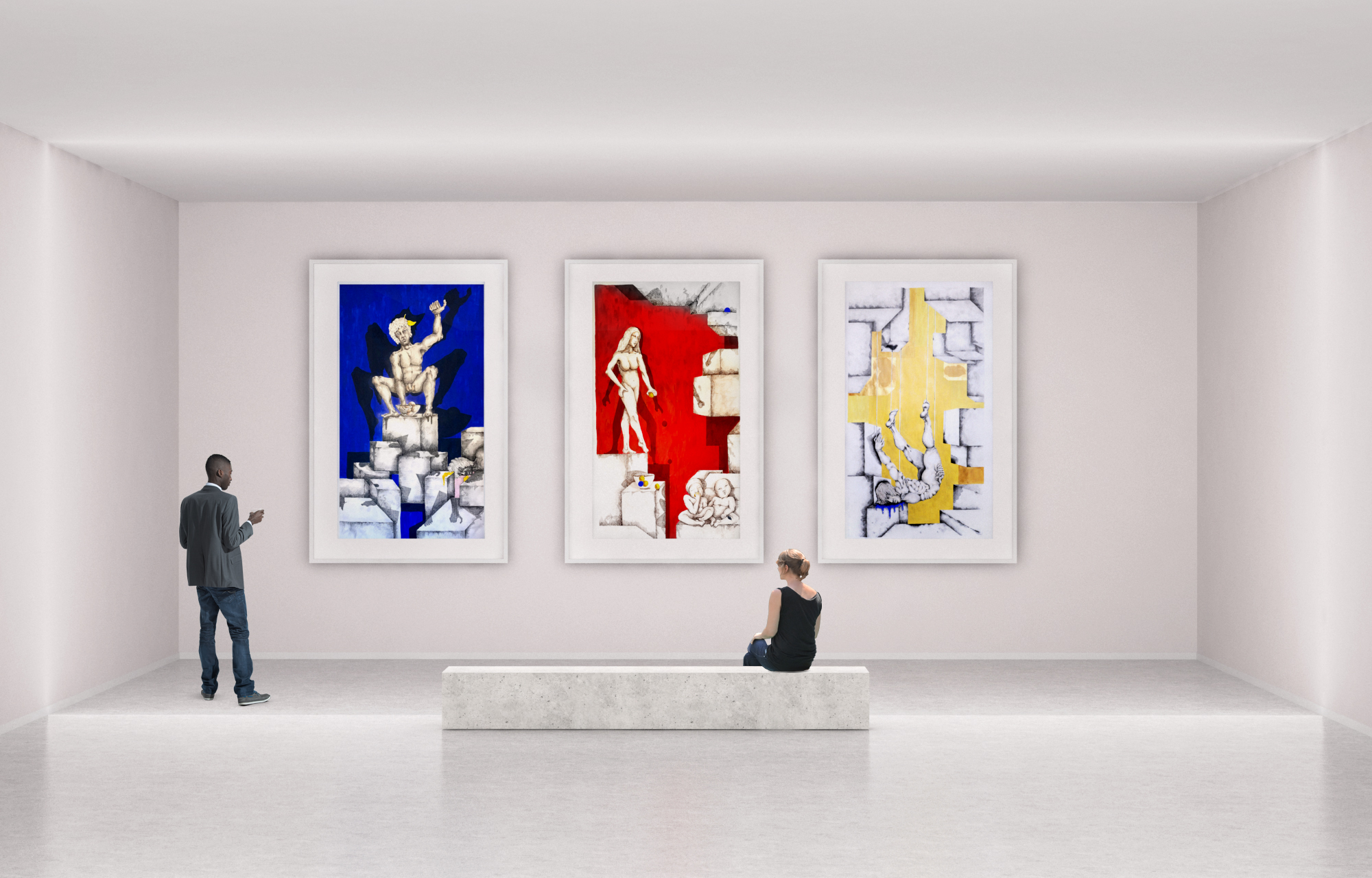 Juan Oyarbide Exsistine Icarus tryptic 